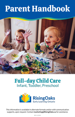 Handbook cover for Infant, Toddler and preschool programs