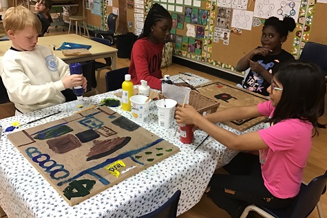 children creating their own board game