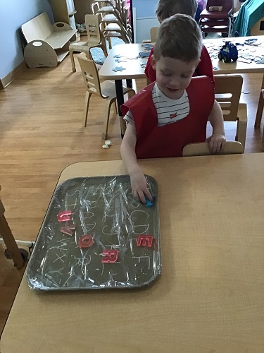 child engaging in activity