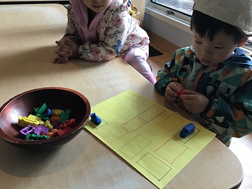 Child holding an object