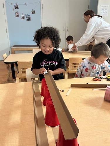 child using ramp